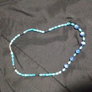 Blue gem necklace